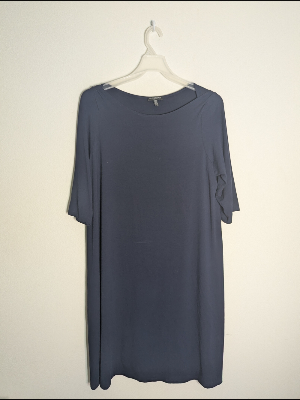 Eileen Fisher Womens Dress Twisted Neckline Quiet Luxury Minimalist Plus Size 1X